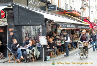 Bianco, an Italian restaurant on rue Montorgueil